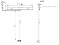 915 MHz ZigBee / ISM / SIGFOX / LoRa T Antenna, 3.0 dBi, RG174 Cable, SMA Male Nİ - 4