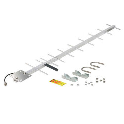 918MHz GSM Yagi, 10-Element RF Antenna 896MHz ~ 940MHz 11dBd N Type Female Bracket Mount - 1