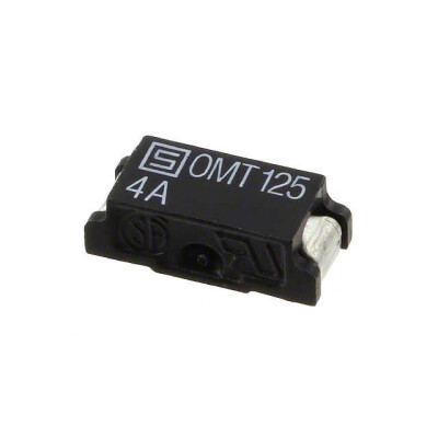 4 A 125 V AC 125 V DC Fuse Board Mount (Cartridge Style Excluded) Surface Mount 2-SMD, J-Lead - 2