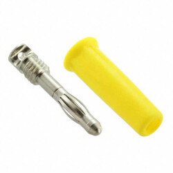 Banana Plug Connector Standard Banana Solder Yellow - 1