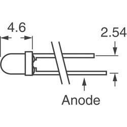 Blue LED Indication - Discrete 3.5V Radial - 2