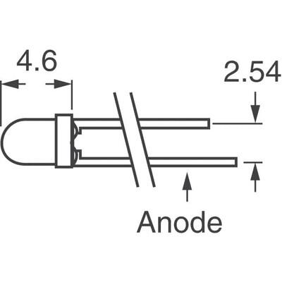 Blue LED Indication - Discrete 3.5V Radial - 2