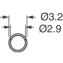 Blue LED Indication - Discrete 3.5V Radial - 3