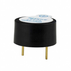 Buzzers Indicator, Internally Driven Piezo 24 V 18mA 3.8kHz 92dB @ 24V, 10cm Through Hole PC Pins - 1