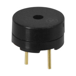 Buzzers Transducer, Externally Driven Magnetic 3 V 90mA 2.73kHz 83dB @ 3V, 10cm Through Hole PC Pins - 1