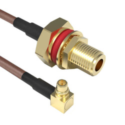 Cable Assembly Coaxial SMA to MMCX RG-178 3.937