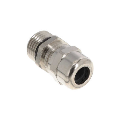 Cable Gland Brass, Nickel Plated M16x1.5 Silver - 1