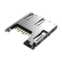 10 (8 + 2) Position Card Connector Secure Digital - microSD™ Surface Mount, Right Angle Gold - 1