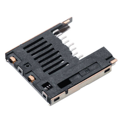 9 (8 + 1) Position Card Connector Secure Digital - microSD™ Surface Mount, Right Angle Gold - 1