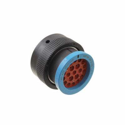 21 Position Circular Connector Plug Housing Free Hanging (In-Line) Coupling Nut - 1