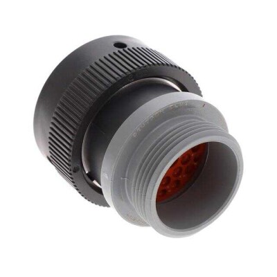 29 Position Circular Connector Plug Housing Free Hanging (In-Line) Coupling Nut, Threading Adapter - 2