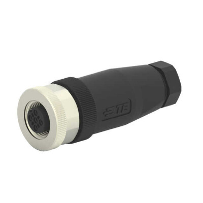 2 Position Circular Connector Plug, Female Sockets Screw - 1