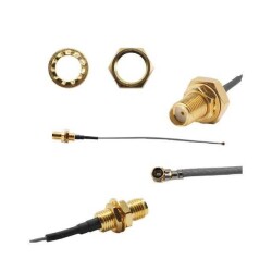 Cable Assembly Coaxial SMA to IPEX MHF4 1.13mm OD Coaxial Cable 5.906