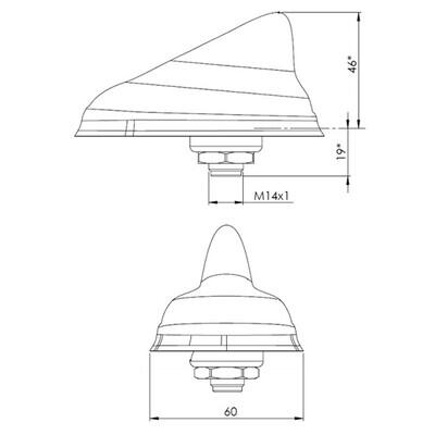 3G / WiFi / Bluetooth Anten, 250 cm Kablo - 4