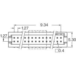 Connector Header Surface Mount 10 position 0.050