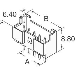 Connector Header Through Hole 5 position 0.098