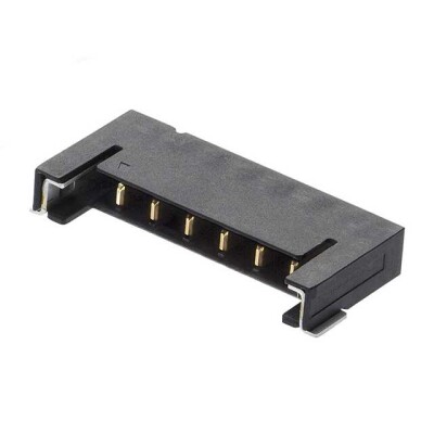 Connector Header Surface Mount, Right Angle 6 position 0.079