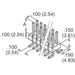 Connector Header Surface Mount 10 position 0.100