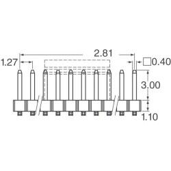 Connector Header Surface Mount 6 position 0.050