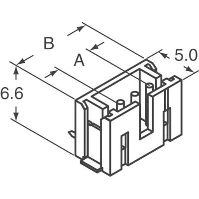 Connector Header Surface Mount 6 position 0.079