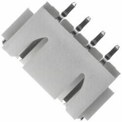 Connector Header Surface Mount, Right Angle 4 position 0.098