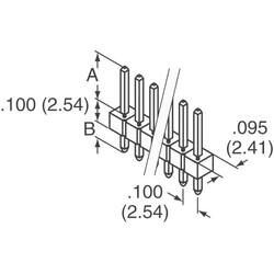 Connector Header Through Hole 10 position 0.100