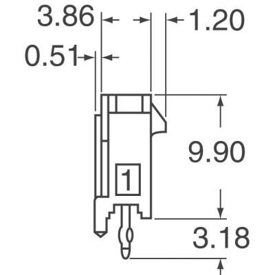 Connector Header Through Hole 4 position 0.118