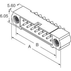 Connector Header Through Hole, Right Angle 10 position 0.079