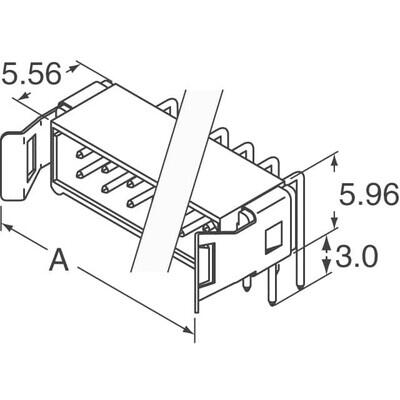 Connector Header Through Hole, Right Angle 34 position 0.079