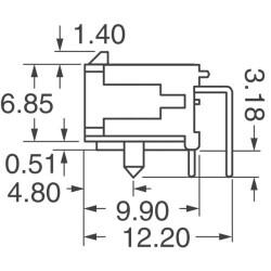 Connector Header Through Hole, Right Angle 6 position 0.118