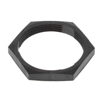 Connector Hex Nut 18 Black - 1