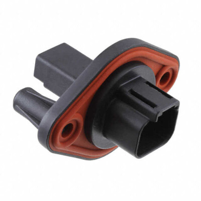 2 Rectangular Connectors - Housings Receptacle Black - 1