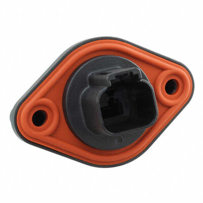 2 Rectangular Connectors - Housings Receptacle Black - 2