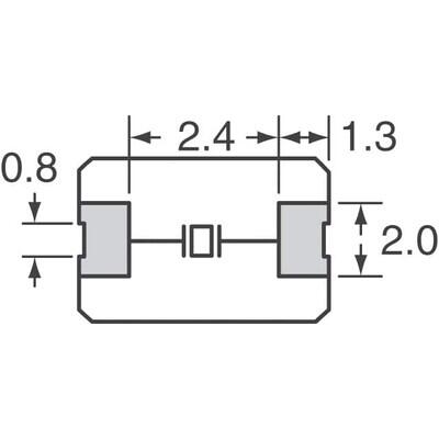 8 MHz ±30ppm Crystal 18pF 140 Ohms 2-SMD, No Lead - 2