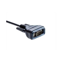 D-Sub Cable Assembly DB9 Black, Individual (Round) 3.28' (1.00m) Plug, Male Pins to Individual Wire Leads Shielded - 1