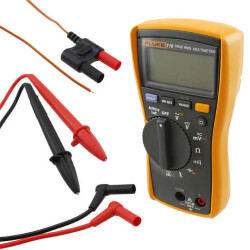 Auto True RMS Handheld Digital (DMM) Multimeter 3.75 Digit LCD, Bar Graph Display Voltage, Current, Resistance, Capacitance, Temperature, Frequency Continuity, Diode Test Function Features Backlight, Hold, Min/Max/Ave, Sleep - 1