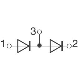 Diode Array 1 Pair Series Connection 30 V 200mA (DC) Surface Mount TO-236-3, SC-59, SOT-23-3 - 2