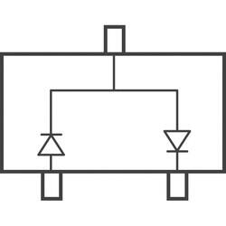 Diode Array 1 Pair Series Connection Schottky 30V 200mA (DC) Surface Mount SC-70, SOT-323 - 2