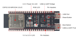 ESP32-S3 ESP32-S3-WROOM-1, ESP32-S3-WROOM-1U, ESP32-S3-WROOM-2 Transceiver; 802.11 b/g/n (Wi-Fi, WiFi, WLAN), Bluetooth® 5 2.4GHz Evaluation Board - 2