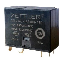 EV Charging Relay DPST-NO/NC (1 Form A, 1 Form B) 12VDC Coil Through Hole - 1