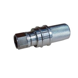 F Type Connector Plug, Male Pin 75 Ohms Free Hanging (In-Line) Push On - 1