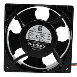 Fan Tubeaxial 115/230VAC Square - 120mm L x 120mm H Ball 110.0 CFM (3.08m³/min) 4 Wire Leads - 1