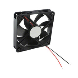 Fan Tubeaxial 12VDC Square - 120mm L x 120mm H Vapo-Bearing™ 108.2 CFM (3.03m³/min) 2 Wire Leads - 1