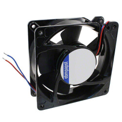 Fan Tubeaxial 24VDC Square - 119mm L x 119mm H Ball 182.4 CFM (5.11m³/min) 2 Wire Leads - 2