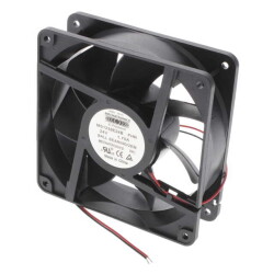 Fan Tubeaxial 24VDC Square - 120mm L x 120mm H Ball 271.1 CFM (7.59m³/min) 2 Wire Leads - 1