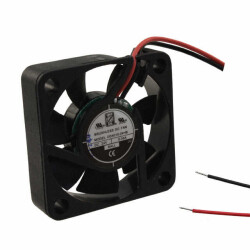 Fan Tubeaxial 24VDC Square - 40mm L x 40mm H Ball 9.2 CFM (0.258m³/min) 2 Wire Leads - 1