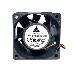 Fan Tubeaxial 24VDC Square - 60mm L x 60mm H Ball 55.6 CFM (1.56m³/min) 2 Wire Leads - 1