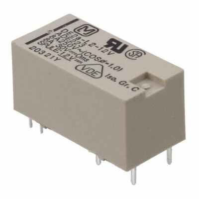 General Purpose Relay DPST-NO (2 Form A) 12VDC Coil Through Hole - 1