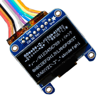 Graphic LCD Display Module Passive White OLED - Passive Matrix I2C, SPI 1.3