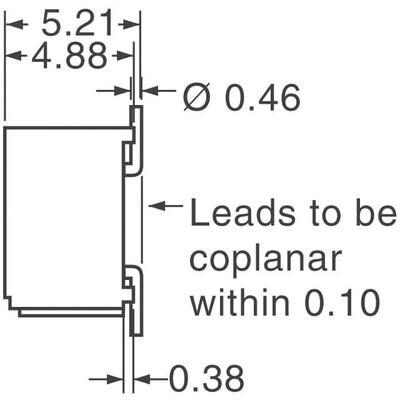 10 kOhms 0.5W, 1/2W Gull Wing Surface Mount Trimmer Potentiometer Cermet 1.0 Turn Top Adjustment - 6